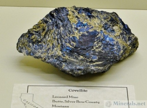 Iridescent covellite.