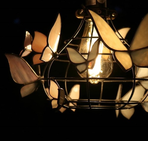 sosuperawesome:Moth to a Flame LampsNeile on Etsy