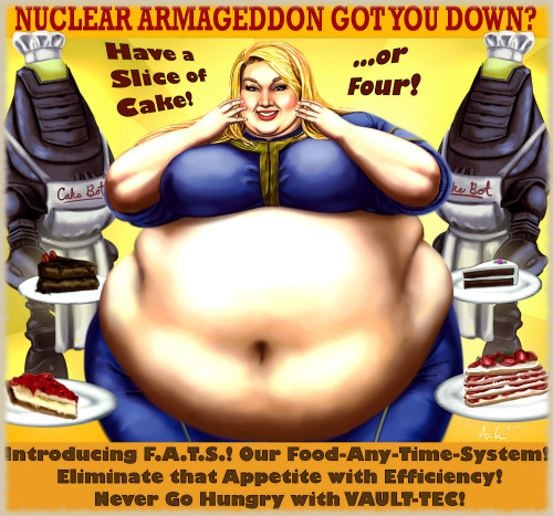 More Fallout fun, in anticipation of the release of Fallout 4!(Based the likeness on fatpiggyprinces