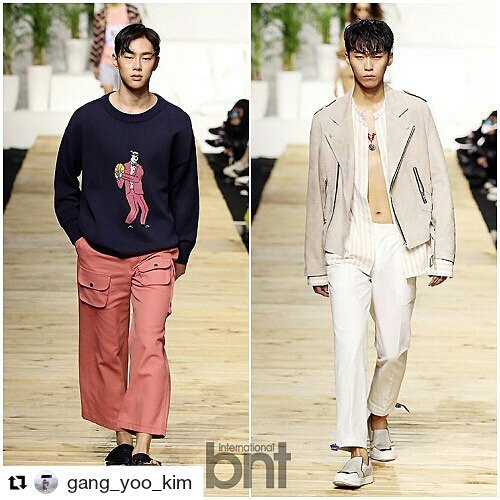 #Repost @gang_yoo_kim ・・・ 2017 S/S 헤라 서울패션위크 고태용 디자이너 Beyond Closet 패션쇼 런웨이 모델: 권현빈, 이의수 #2017ss헤라서울