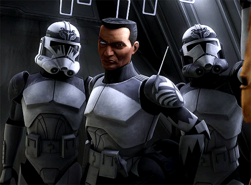 bilyrusso:  CLONES APPRECIATION WEEK     DAY 2: favorite scene ➾ Commander Wolffe and his 