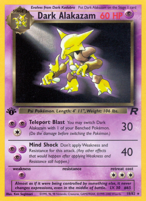 chipsprites: Dark Pokémon in the Pokémon TCG