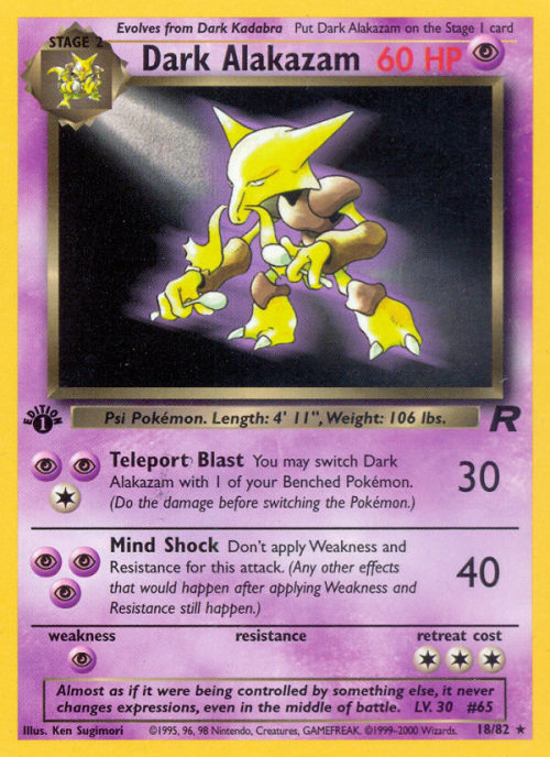 chipsprites: Dark Pokémon in the Pokémon TCG