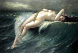 16chakras:  The Crest Of A Wave by Guillaum Seignac (1870–1924) French academic painter. 