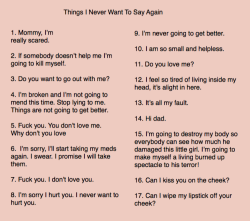 euo:  17 Things I Never Want To Say AgainBy
