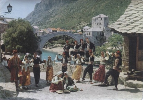 lilium-bosniacum:Vintage postcard from Mostar, Bosnia and Herzegovina / Yugoslavia, 60′s or 70