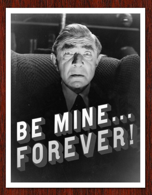 brokehorrorfan:  Valentine’s Day is right around the corner, so check out these retro-style horror/sci-fi valentines available from Etsy user AlternateHistorires.