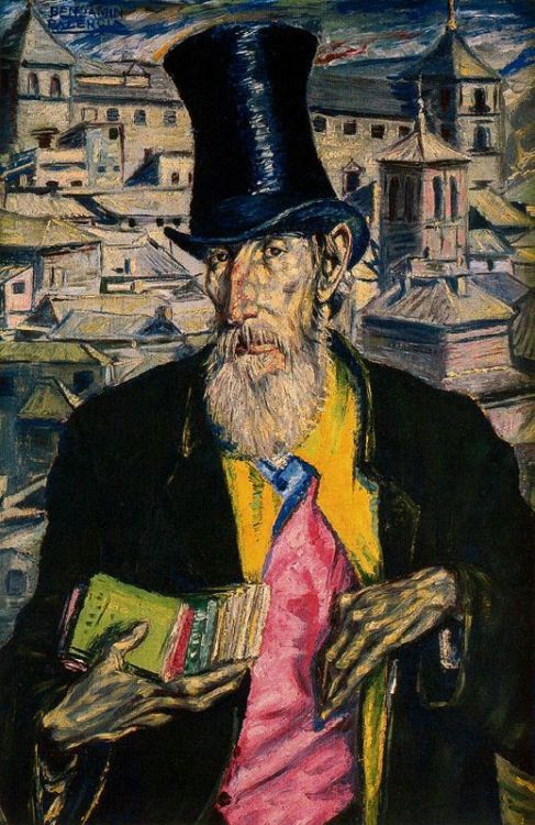 blastedheath:Benjamín Palencia (Spanish, 1894-1980), El Librero [The book seller], 1930-36. Oil on c