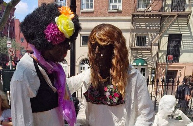 micdotcom:   Activists painted these statues at Stonewall to honor the historic trans