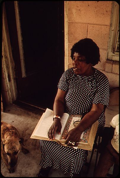 Gullah-Geechhee gospel singer, Bessie Jones of the Georgia Sea Island Singers. St. Simons Island, Ge