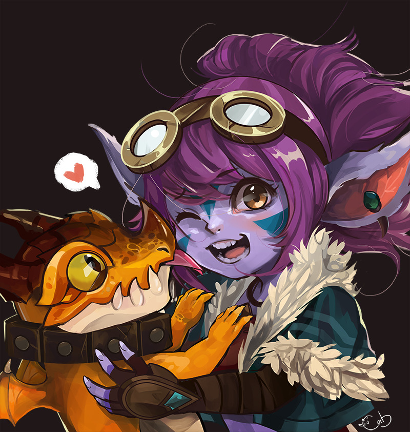 alpaca-carlesi: Tristana Dragon Trainer Fanart C:  I hope you like it!  