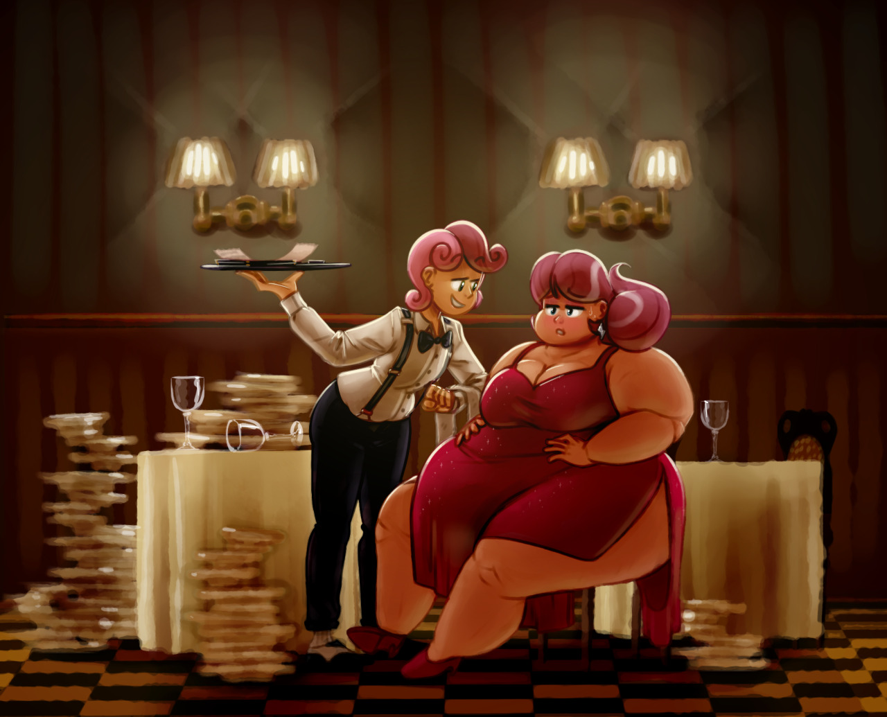 ridiculouscake:  Commission for Anonymous.   I’d love to see you draw more of that