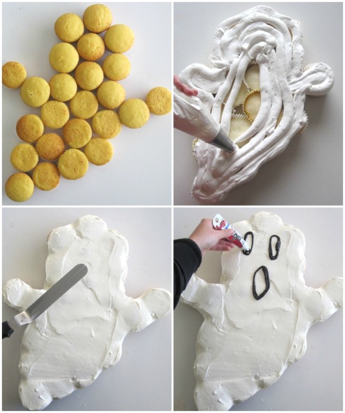 thecakebar:  Ghost Pull Apart Cupcakes Tutorial