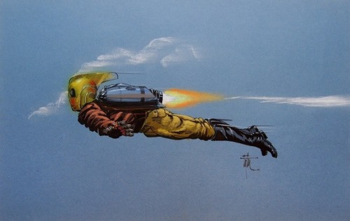 talesfromweirdland:Concept art by Edward Eyth for THE ROCKETEER (1991).