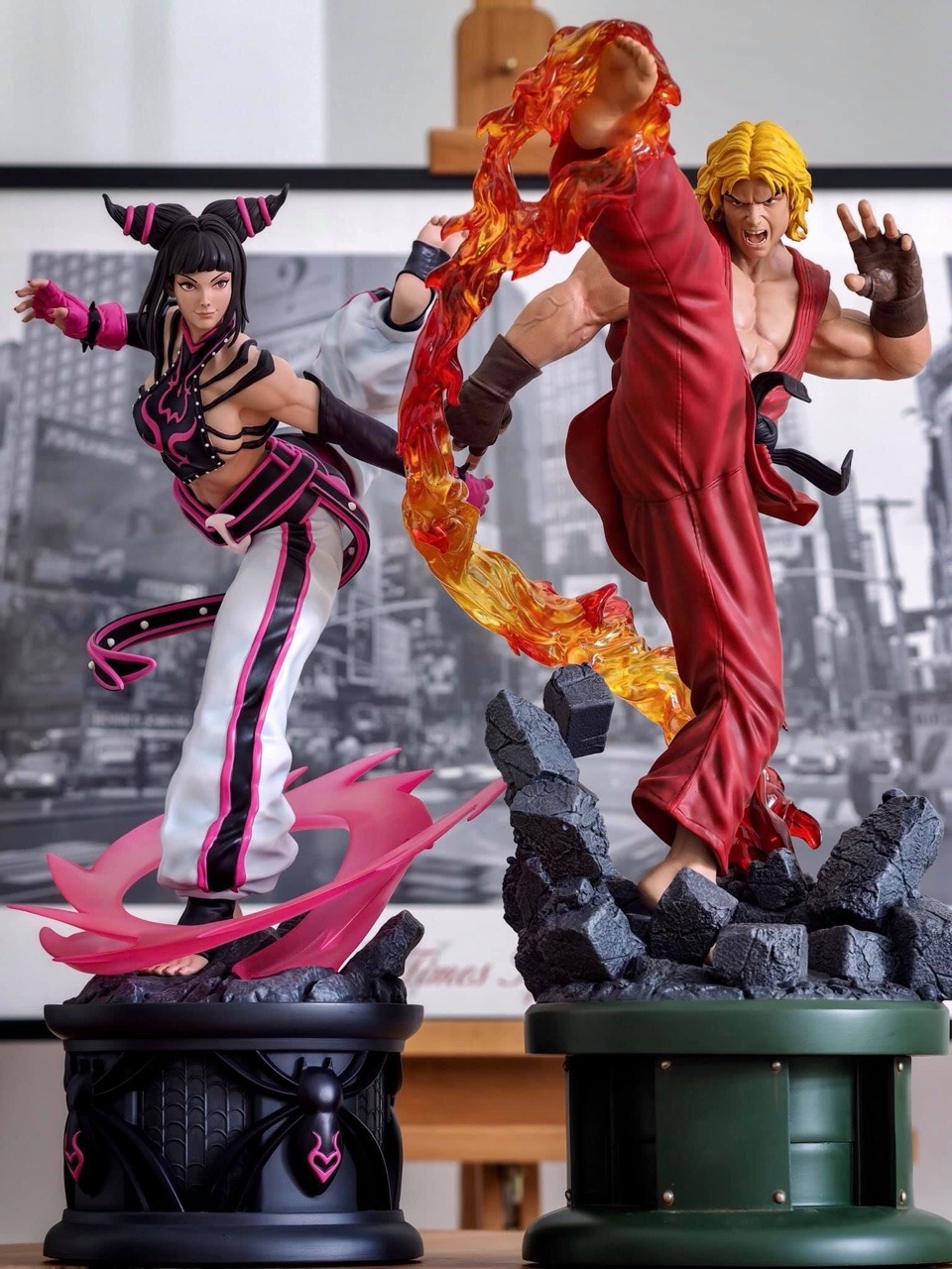 Street Fighter Han Juri 1/8 Scale Resin Figure Model Unpainted Unassembled Anime 
