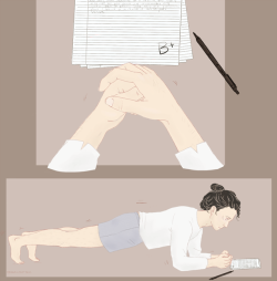 stick-around-town: a thought I had this morning while exercising Aizawa planking and grading 