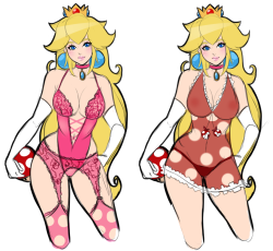 Some Princess Peach Designs I Did On Patreon A Few Months Back!