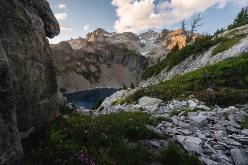 Mountain lake landscapes.