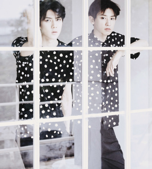 ohxing:  Chanyeol and Sehun for Ceci Magazine August Issue