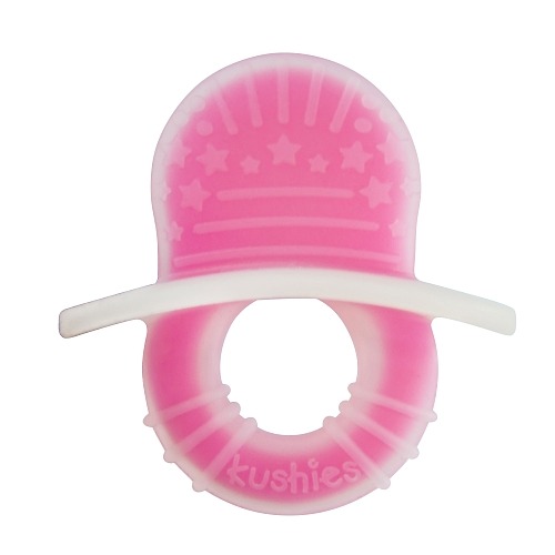 kushies silisoothe silicone teethers!azure / pebble / candy