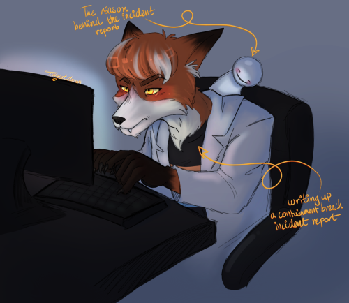 More Drawings From @157-beess Scp Au Cause Its Been Living In My Head Rent Free