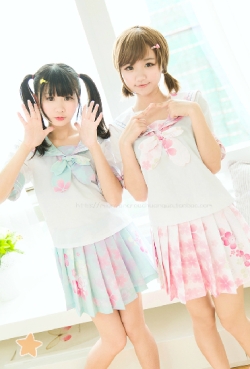 lady-nymphet:  Cherry Blossom Skirts~ฮ Cherry Blossom Blouse~฻   10% off with code “lady-nymphet”