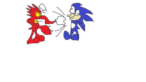 2hushit:  im still reminded of this stupid stunt i pulled back in 2011 i went on deviantart and told myself to buy the first result i got after hitting the random deviation button i ended up buying this crudely drawn MS paint picture of knuckles punching
