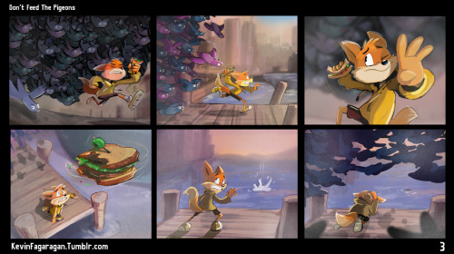 kevinfagaragan:  Don’t Feed The PigeonsAnother sequential piece done for class. 