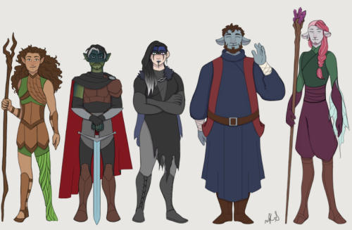 dawnddoesart:Line up of some of my favorite CR2 characters!