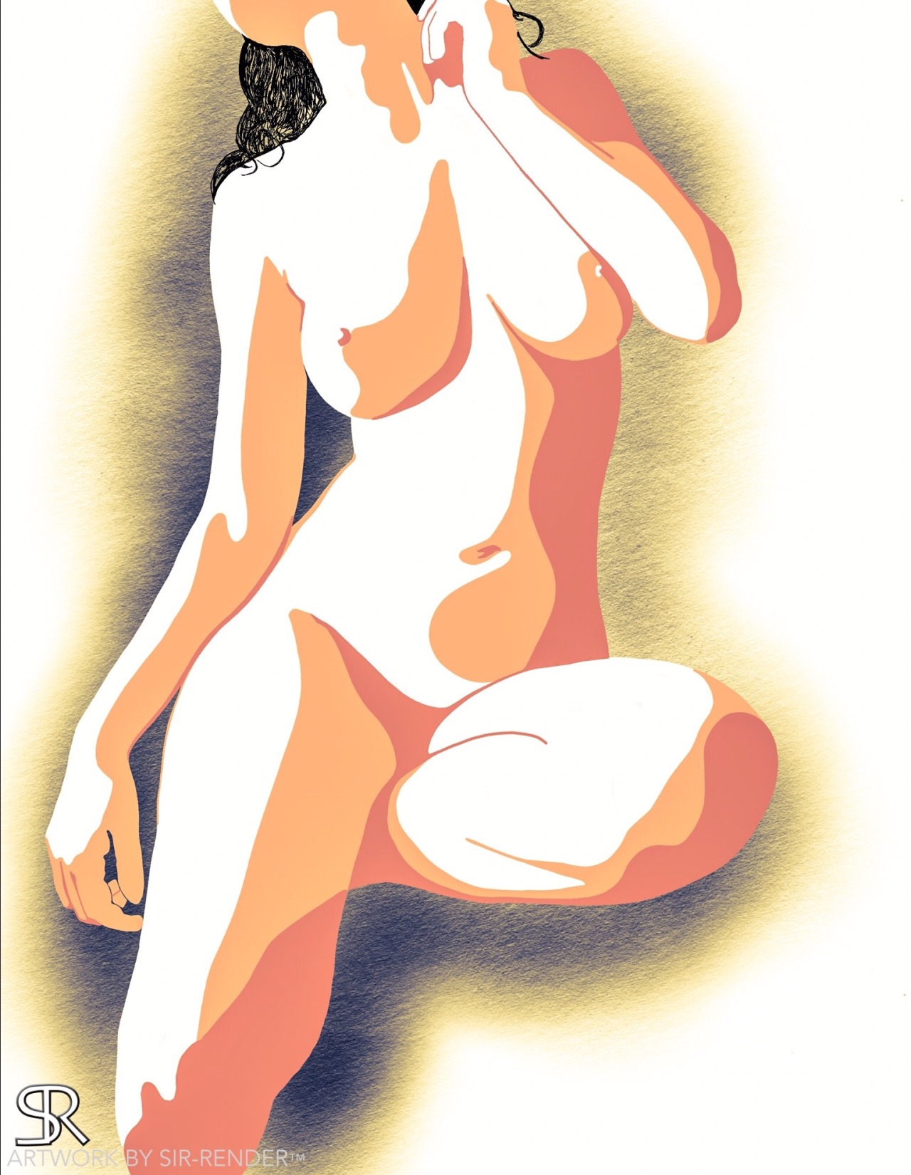 sir-render:Another color variation on one of my favorite drawings of @electricsexdoll.