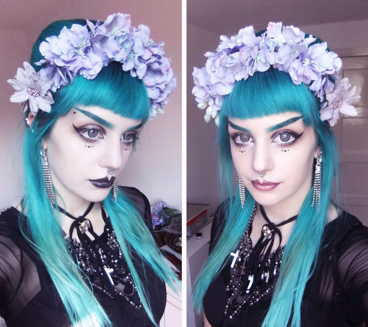 manic-moth: http://manic-moth.tumblr.com/ Rather black than nude lips (~‾⌣‾)~ ?