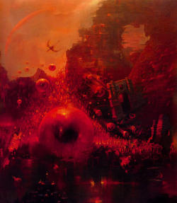 70Sscifiart:paul Lehr Likes Red.