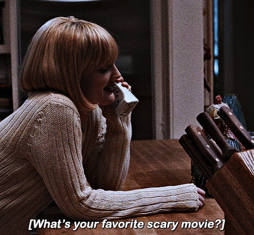 filmgifs:SCREAM (1996)— Directed by Wes Craven— Screenplay by Kevin Williamson