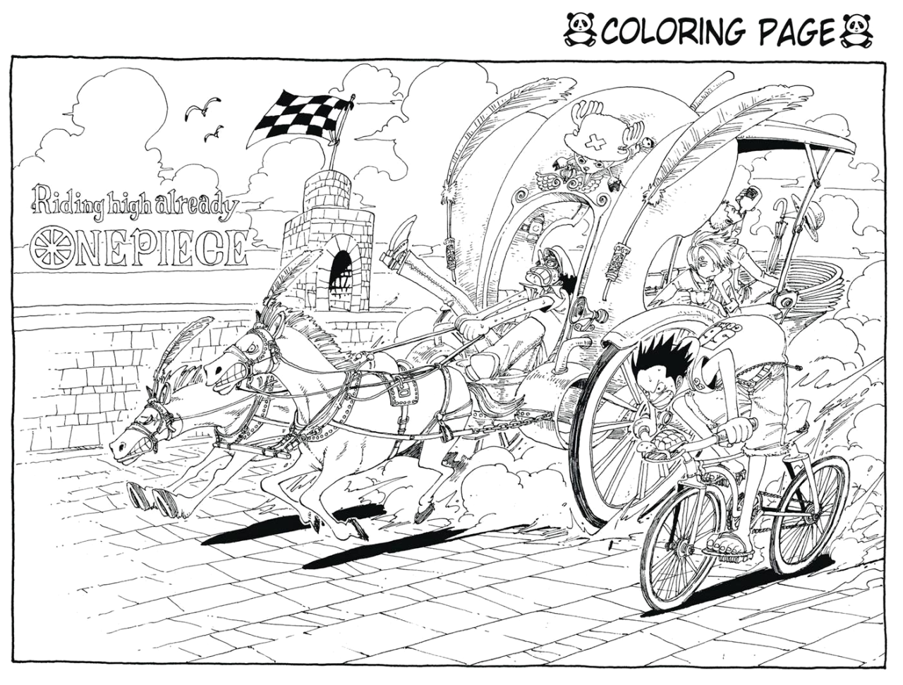 Rereading One Piece One Piece Coloring Page