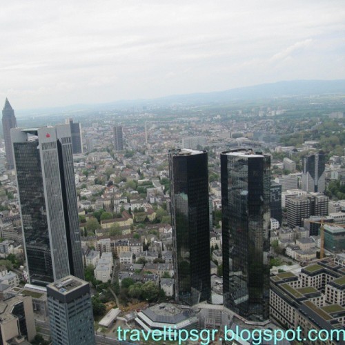 View from Main Tower, Frankfurt #skyscraper #twintowers #frankfurt #germany #view #ontop #Main #Main