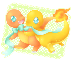 alternative-pokemon-art:  Artist Shiny Charmander by request. 