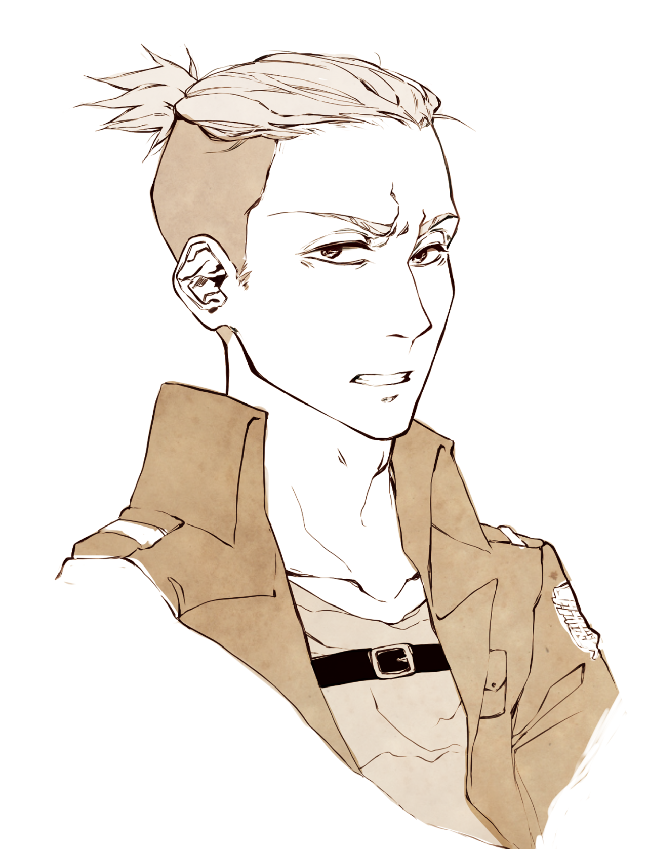 claudie-chu:  i decided that jean needs a ponytail /IDK IT LOOKS GOOD also first