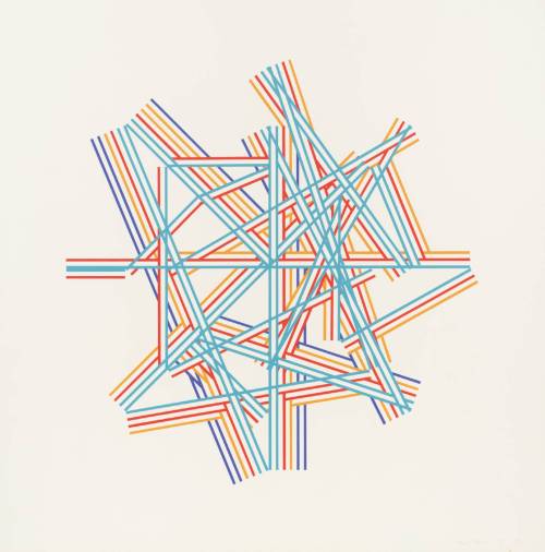 herzogtum-sachsen-weissenfels: Kenneth Martin (English, 1905-1984), Chance and Order V, 1971-72. Scr