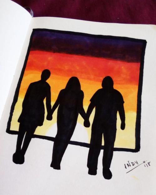 Day 19: Silhouette.Because a relation can involve more than two people, and polyamory needs to be ad
