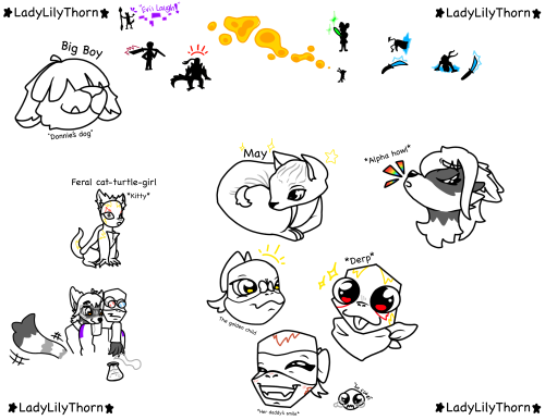 Doodles Based On Notebook Doodles. Wanted To Make Them Digital To Clean Them Up.