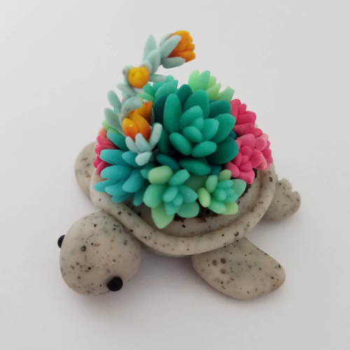 bright-eyes-hope: sosuperawesome: Succulent Turtles and Fruitles Charms by Claybie Charms on Instagr