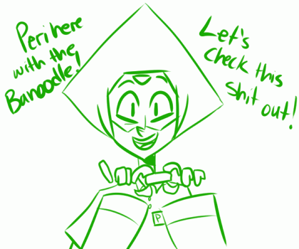 askperidotgem:  beautysnake:  what if peridots fingers were banoodles   x