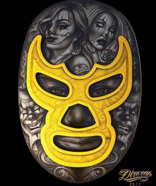 Preview for La Bulla art show on Saturday, May 6th. Blue Demon tribute. Courtesy of… @kmndz_ 