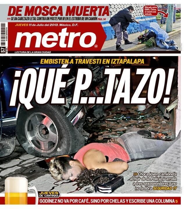 Portadas del Diario Metro: Photo