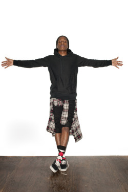 mightseehell:  A$AP Rocky by Terry Richardson for Happy Socks 