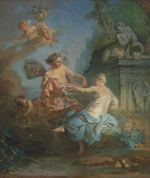 Hugues Taraval  (1729 - 1785)Flora and Zephyr