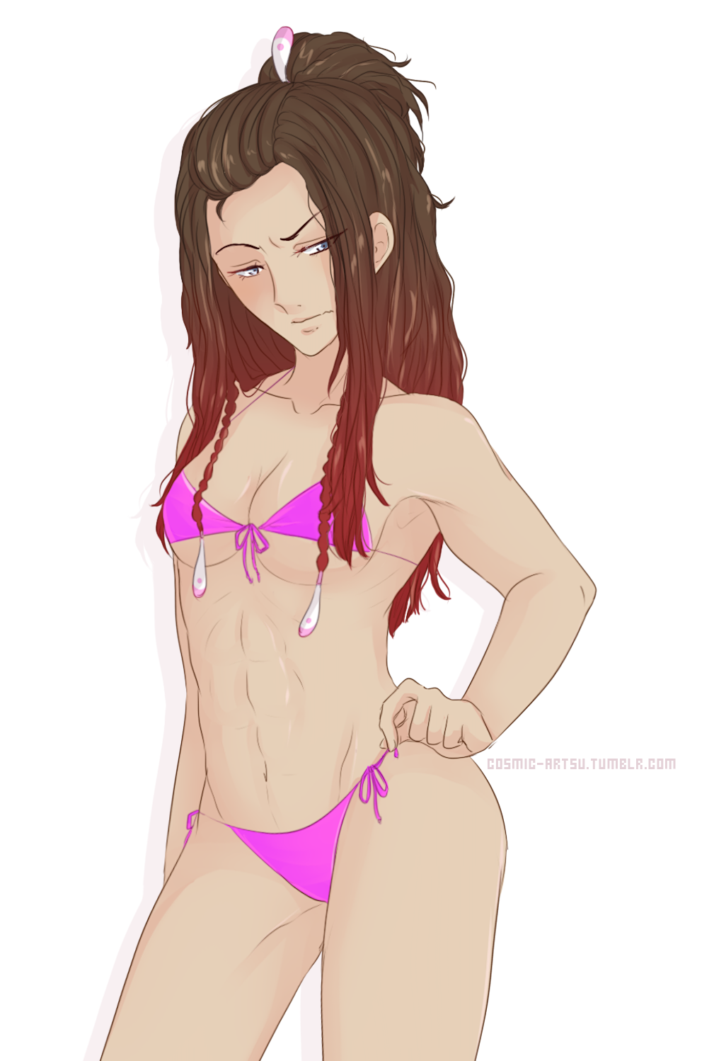 cosmic-artsu:  As suggested by aobabe, Mink in the bikini Clear picked out.   …S-somehow