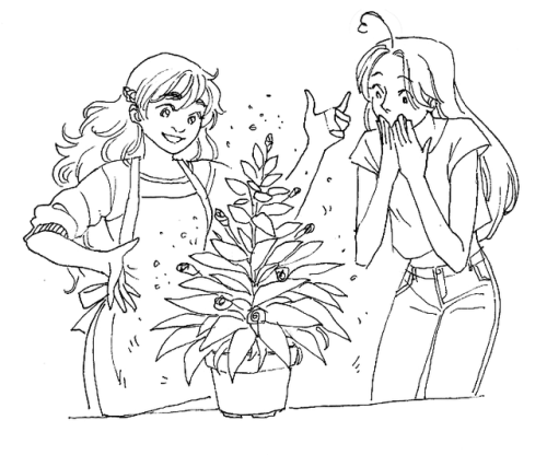 zu-art: Day 1 of @brargweek: Magic!Feat. Luciana the plant witch and Martina the plant killer &heart