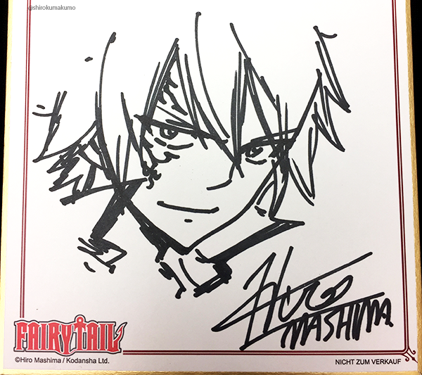 sakuralolo99:  Mashima sensi signature for fans in german Source twitter 