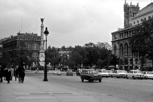 Monument et Tour St Jacques, Paris, 1972.Although I thought I knew Paris quite well, I have found it